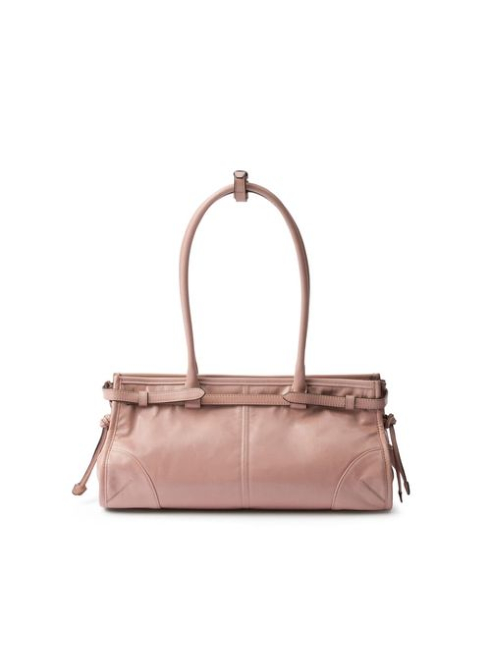 Кожаная сумка среднего размера Prada